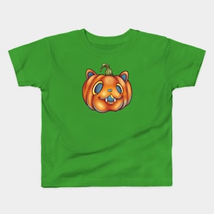 Pumpkin cate jack o lantern Kids T-Shirt